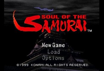 Soul of the Samurai Title Screen